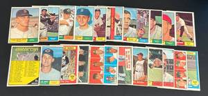 lot 22D image: 1961 Topps Baseball Lot of 24 Vintage Cards Includes Leader Cards, Rookies, Checklist and More