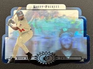 lot 42D image: Kirby Puckett Die Cut 1996 Upper Deck SPx #36 Minnesota Twins Baseball Card