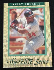 lot 63D image: Kirby Puckett 10,000 Limited Edition 1991 Leaf Te Elite Series #17 Minnesota Twins Baseball Card