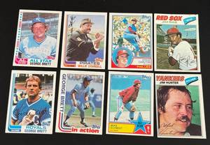 lot 70D image: 8 Card 1877-1982 Vintage Stars  HOF Lot - Brett, Schmidt, Stargell and More