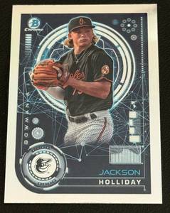 lot 80D image: Jackson Holliday RC 2024 Bowman Chrome #BAI-6 Rookie Baseball Card
