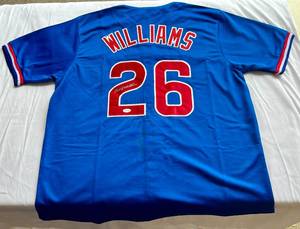 lot 3A image: Billy Williams Signed Jersey with JSA COA Size XL - Chicago Cubs Baseball