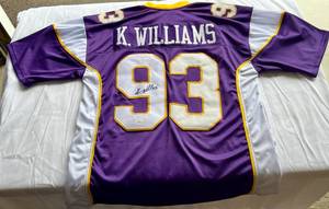 lot 6D image: Kevin Williams Signed Minnesota Vikings Jersey with JSA COA - Size XL