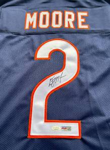 lot 7E image: DJ Moore Signed Chicago Bears Jersey with JSA COA Size XL