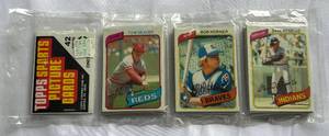 lot 2B image: 1980 Topps Baseball Rack Pack - Rickey Henderson RC - Tom Seaver on Top - Vintage Baseball Cards