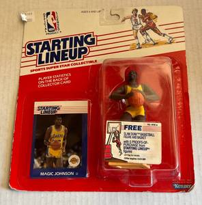 lot 21E image: Magic Johnson 1988 Starting Lineup Figues - Los Angeles Lakes Basketball
