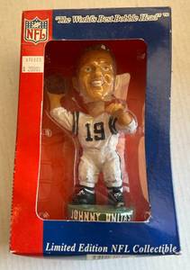 lot 41E image: Johnny Unitas Bobblehead - Indianapolic Colts Football