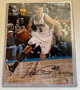lot 51E image: Zach LaVine Signed 8x10 Photo with Fan HQ COA - Minnesota Timberwolves Basketball