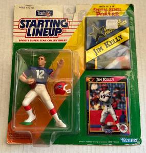 lot 53E image: Jim Kelly 1992 Starting Lineup Fotball Figure - Buffalo Bills