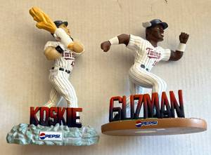 lot 55E image: Corey Koskie and Christian Guzman SGA Figures by Pepsi - Minnesota Twins Baseball