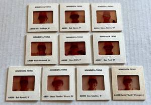 lot 73E image: 1978 Minnesota Twins Team Photo Slides Set of 10 Including Rod Carew