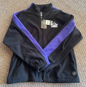 lot 43E image: Los Angeles Kings Fleece Jacket by Reebok NHL - New With Tags sizeLarge