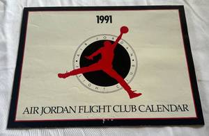 lot 78E image: Michael Jordan 1991 Air Jordan Flight Club Calendar Wheaties Box - Basketball