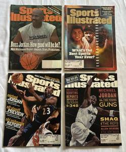 lot 88E image: (4) Michael Jordan Sports Illustrated Basketball Magazines from 1999-2002