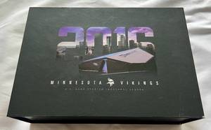 lot 14E image: Minnesota Vikings 2016 US Bank Stadium Innagural Season Ticket Set - Complete with box, tickets, pin, sticker, charger - RARE