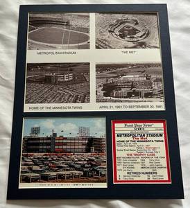 lot 85E image: Minnesota Twins Metropolitan Stadium The Met Historic Photos Piece