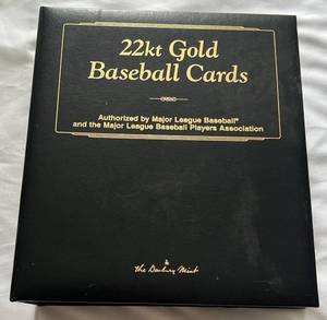 lot 83E image: 22kt Gold Baseball Card Set 2007 MLB - Near Complete (appears to be missing Twins players)