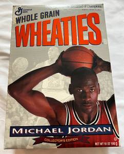 lot 20F image: Michael Jordan 1989 Collectors Edition Wheaties Box (empty) - Basketball