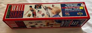lot 33F image: Magic Johnson  John Stockton Upper Deck Wall Stars 1992 USA Basketball - Restickable Posters - New in box