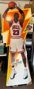 lot 2D image: Michael Jordan Life Size Gatorade Stand-up Basketball Display GO5W36097 - RARE New in Box - Chicago Bulls Baskeball