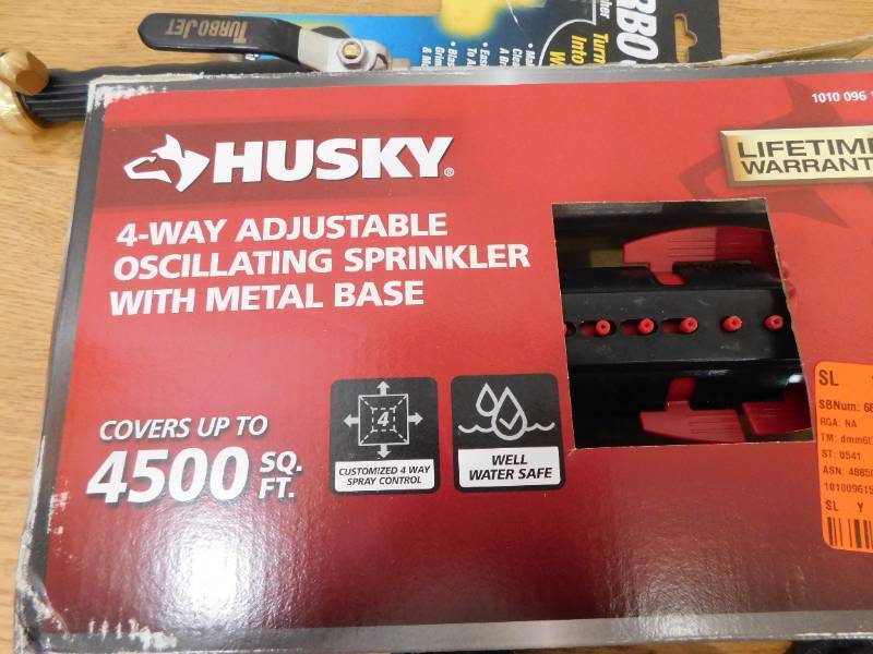 lot 65 image: Husky 4500 sq. ft. Turbo Oscillating Sprinkler , Nozzle Lot