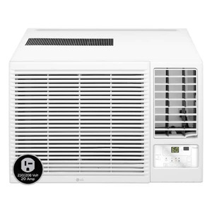 lot 84 image: LG 12,200 BTU 230208V Window Air Conditioner Cools 570 Sq. Ft. with Heater and Wi-Fi Enabled in White
