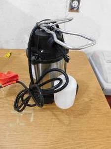 lot 124 image: New - RIDGID 1 HP Stainless Steel Dual Suction Sump Pump
