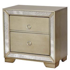 lot 36 image: Loraine Champagne Glam Style Nightstand