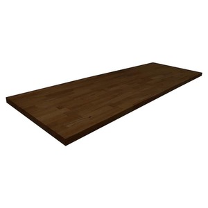 lot 165 image: MSI 6 ft. L x 25 in. D x 1.5 in. T Finished Hevea Butcher Block Standard Countertop in Brown With Eased Edge