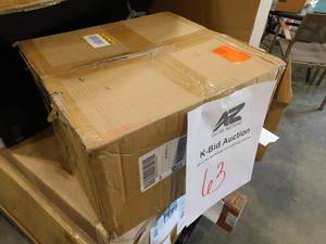 lot 63 image: Pergola Bracket Kit 4 in. x 4 in. 4-Piece 4-Way Heavy-Duty Corner Bracket Woodworks DIY Post Base Kit Easy Installation