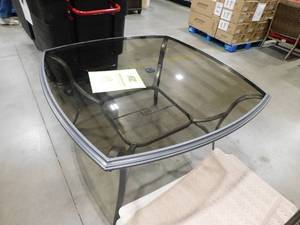 lot 119 image: 4 x 4 Glass Top Table