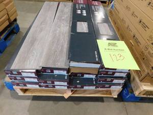 lot 123 image: (14 cases) Lake Annette Oak 12 MIL x 7 in. W x 48 in. L Click Lock Waterproof Luxury Vinyl Plank Flooring