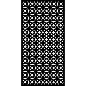lot 41B image: (4 peices) 71 in. x 2.95 ft. Orbit Decorative Fence Panel Screen
