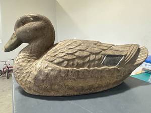 lot 9 image: Paper Mache Ariduk General Fibre Co. Decoy