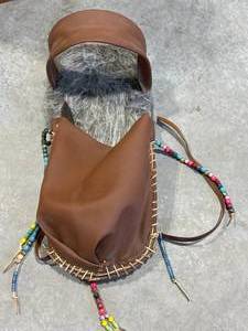 lot 46 image: Native American Wood Backed Carrier