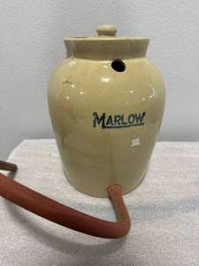 lot 70 image: Marlow 1940s Water Cooler Crock 14 Tall