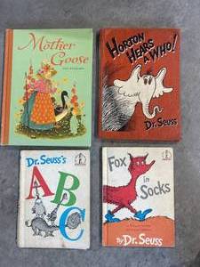 lot 93 image: Vintage Dr. Suess & Mother Goose Books
