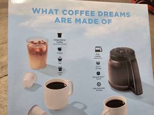 lot 5 image: New in box - Cuisinart Black Stainless 2-in-1 Coffemaker