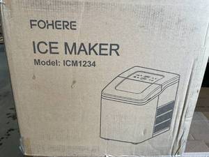 lot 318 image: FOHERE Ice Maker Machine with Handle