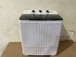 lot 215 image: Zokop Twin Tub with Built-in Drain Pump XPB45-428S 20Lbs Semi-automatic Twin Tube Washing Machine