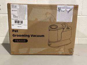 lot 489 image: Pet Grooming Kit & Vacuum, 11KPa Pet Groomer Vacuum Suction, 5 in 1 Dog Vacuum, 2L Dustbin for Dogs, Cats