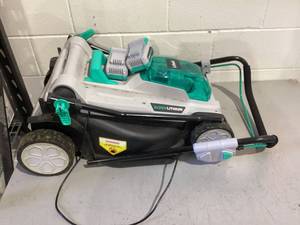 lot 525 image: Litheli Cordless Lawn Mower 17, 2 x 20V 4.0Ah Battery Lawn Mower
