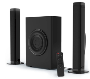 lot 19 image: DR.J Professional Soundbar with Subwoofer, 2.1 CH Separable Sound Bars for TV