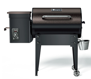 lot 33 image: KingChii 456 sq. in Wood Pellet Smoker & Grill BBQ with Auto Temperature Control
