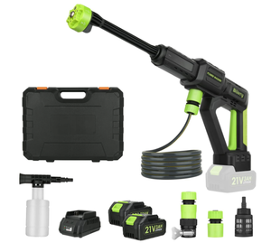 lot 141 image: Cordless Pressure Washer,406 PSI Portable Pressure Washer with 3.0Ah Rechargeable Battery