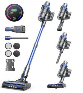 lot 142 image: Buture VC70 Cordless Vacuum Cleaner, 450W 38KPA Stick Vacuum with Intelligent Auto Mode