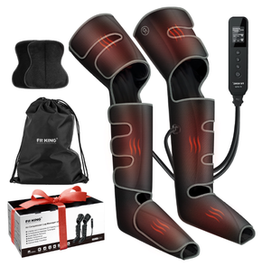 lot 144 image: FIT KING Upgraded Full Leg Massager with Heat, Air Compression Massager Machine for Foot Calf & Thigh Muscle Relaxation and Recovery