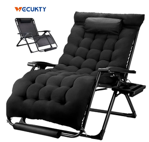 lot 238 image: Oversized Zero Gravity Chair ,VECUKTY XXL Ergonomic Patio Recliner Folding Reclining Chair for Indoor and Outdoor