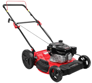 lot 343 image: PowerSmart 21 144cc 4-Stroke Engine 2-in-1 High Wheel Gas Walk Behind Push Lawn Mower