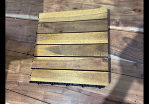 lot 346 image: UltraShield Naturale 1 ft. x 1 ft. Quick Deck Outdoor Composite Deck Tile in English Oak